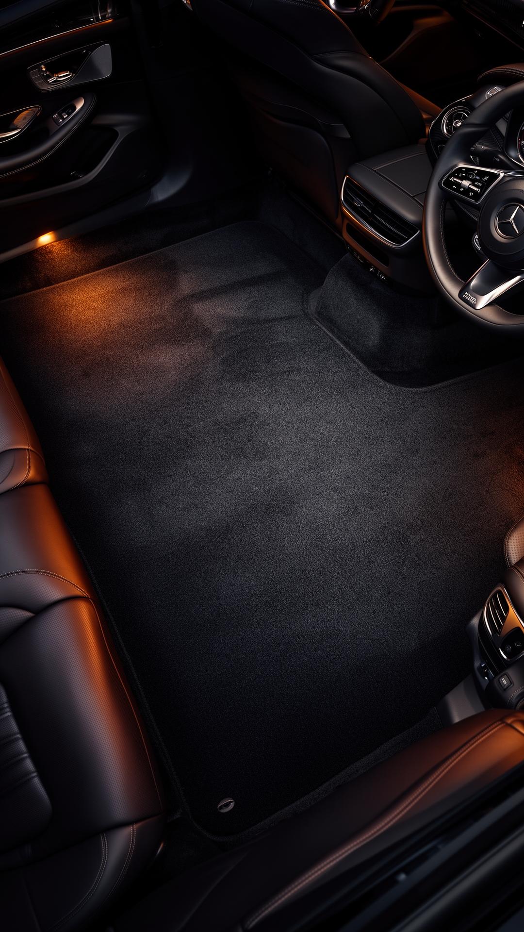 Pristine vacuumed carpet